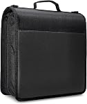 Amazon Basics Durable 3 Ring Binder with Zipper, Sturdy Storage to Keep Documents Organized, 3 Inch, Black