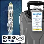NCL Porte-étiquettes de bagages par Cruise On [4 Pack] Convient à des imprimés (non envoyés) norvégiens NCL Cruise Navires & Mots clés pour Croisières dans 2026 & 2027