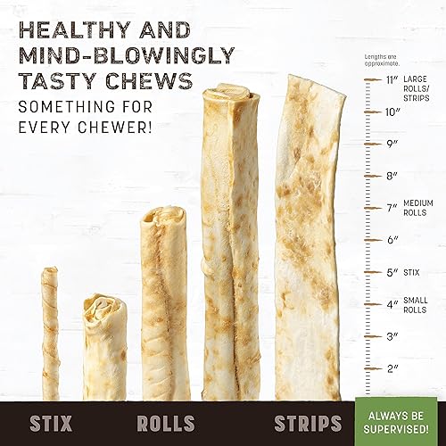 Miniatura 7 de EARTH ANIMAL Receta de cerdo sin ocultar tiras naturales alternativa de cuero crudo para perros, paquete de 4