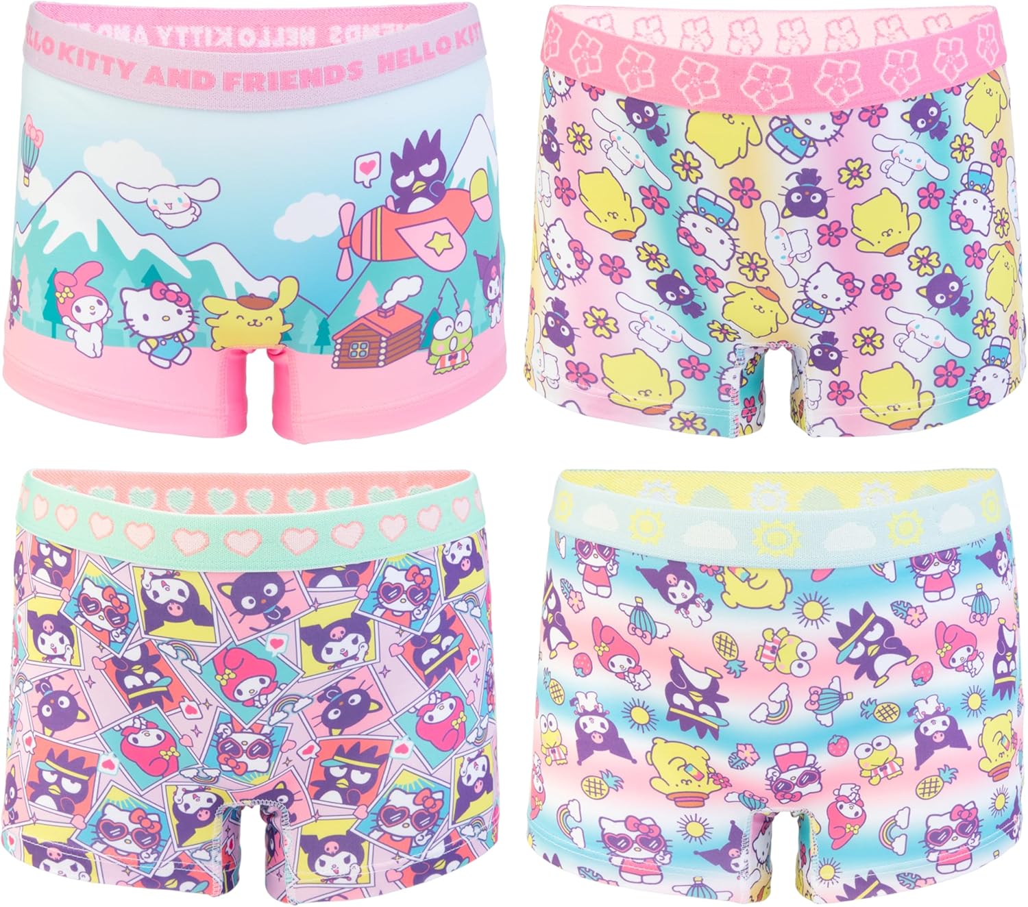 Hello Kitty Girls’ 100% Combed Cotton Underwear in Sizes 2/3t, 4t, 4, 6 and 8