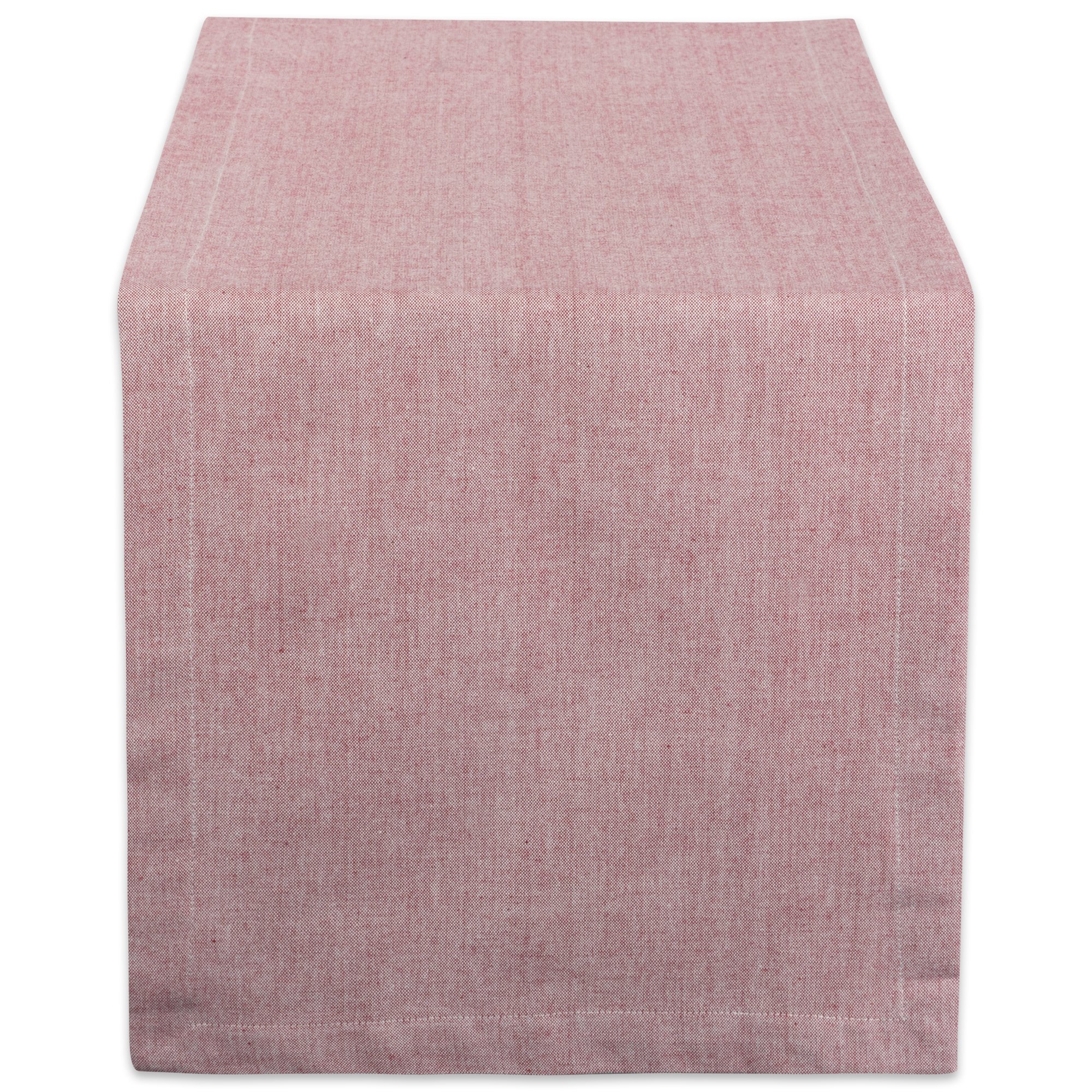 Photo 1 of DII Chambray Kitchen, Tabletop Collection, Barn Red, 14x108 Table Runner 14x108" Table Runner Rectangular Barn Red