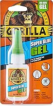 Gorilla Super Glue Gel, 15g – All Purpose, Fast Setting, No-Run Formula with Anti-Clog Cap | Ideal for Metal, Ceramics, Leather & More