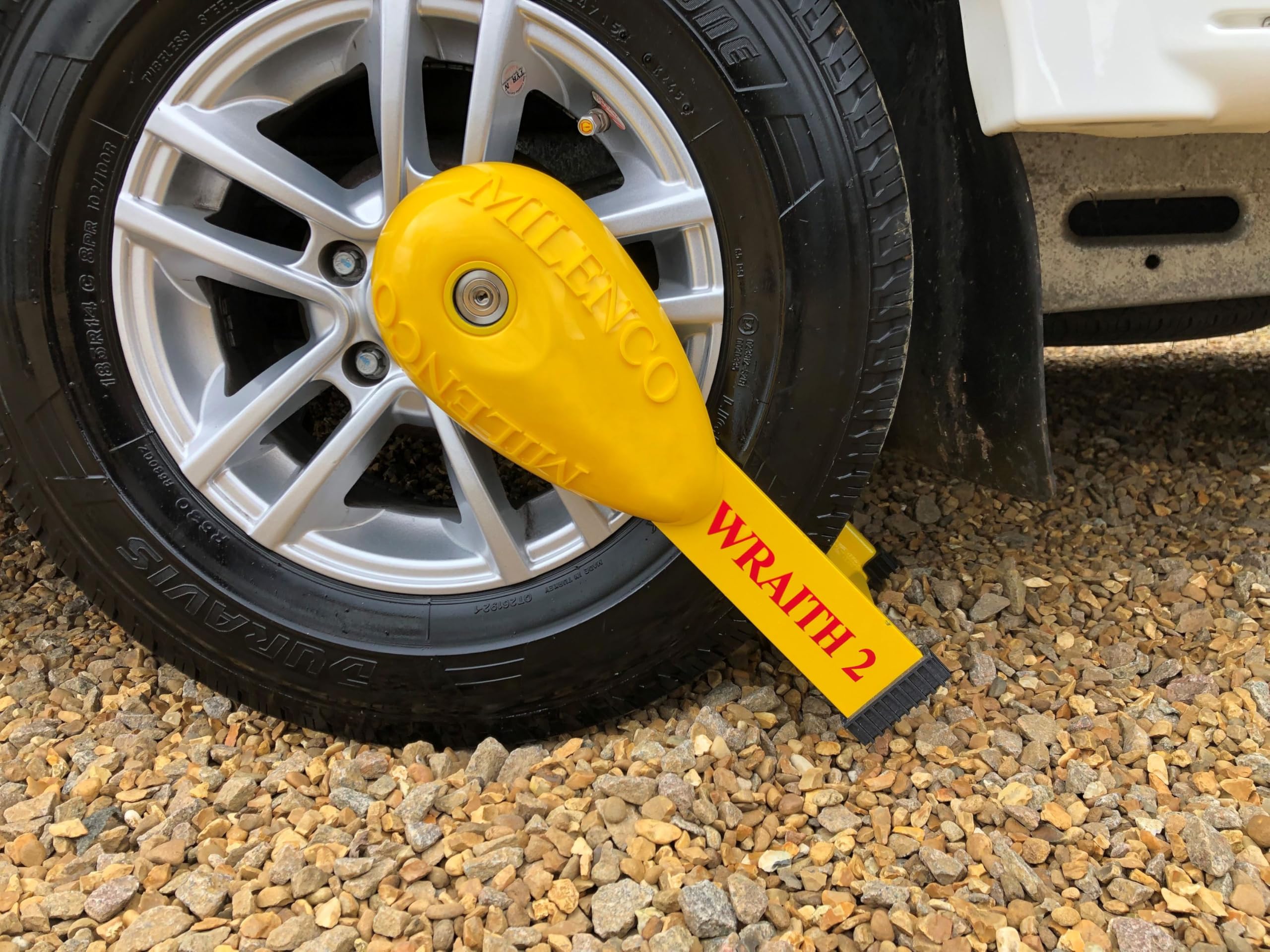 Milenco Gold Wraith Wheel Lock (For Motorhomes) Size 2