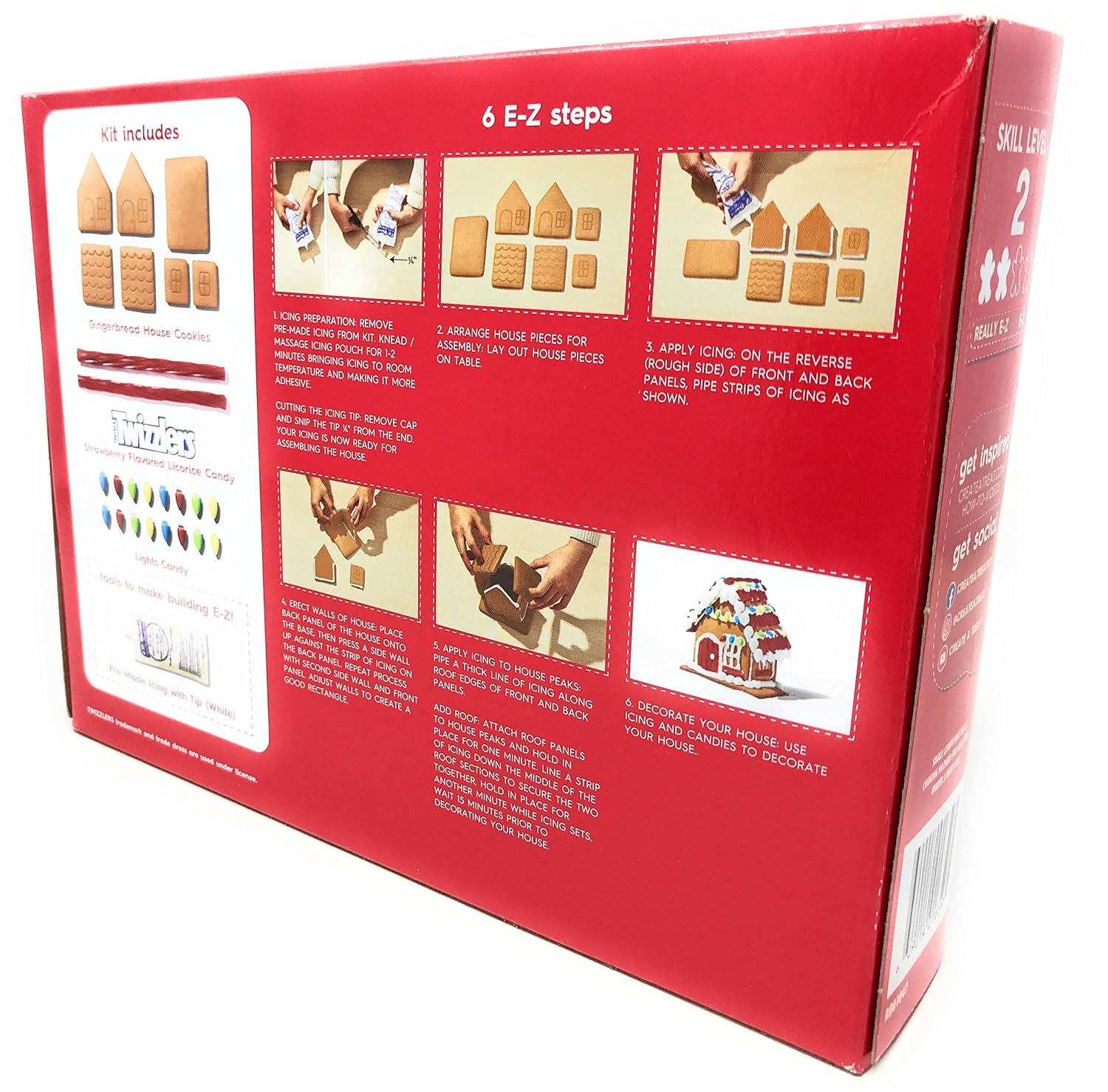 Create-A-Treat E-Z Twizzlers Gingerbread House Kit, 15.23 oz.