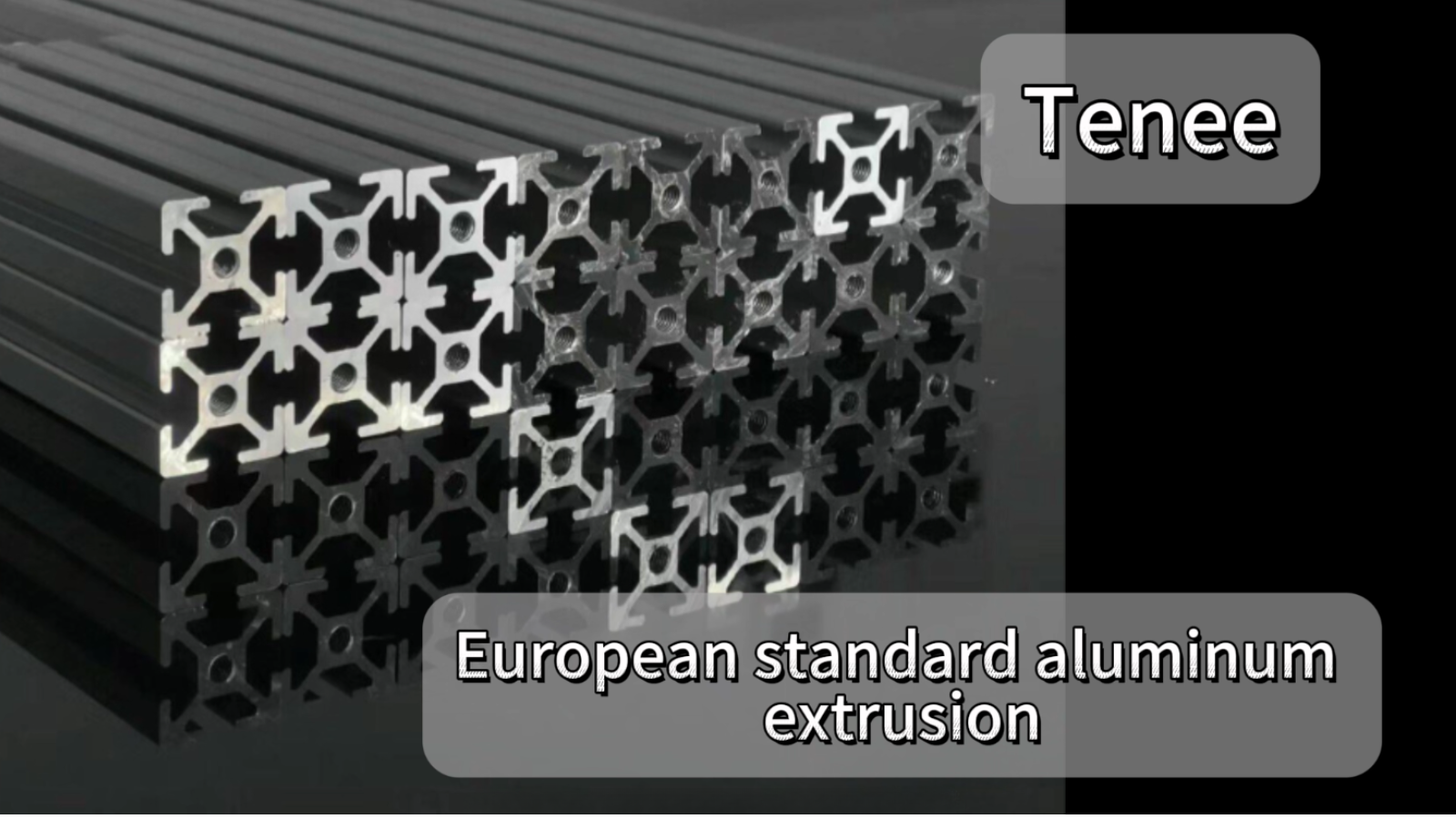 3D Printer Frame Building Materials 2 Pack 2080 T-Slot Aluminum Extrusion 1220mm - Black Anodized Linear Rails For 3D Printers Black Anodized Aluminum Framing