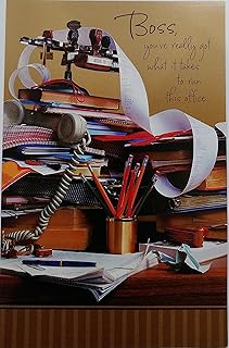 Boss - You've Really Got What it Takes to Run This Office - Happy Boss's Day Greeting Card