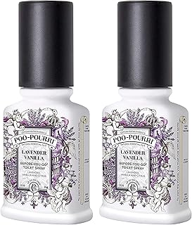 PooPourri Before You Go Spray, Lavender Vanilla, 2 Count of 2 Fl Oz Bottle, 4 Fl Oz