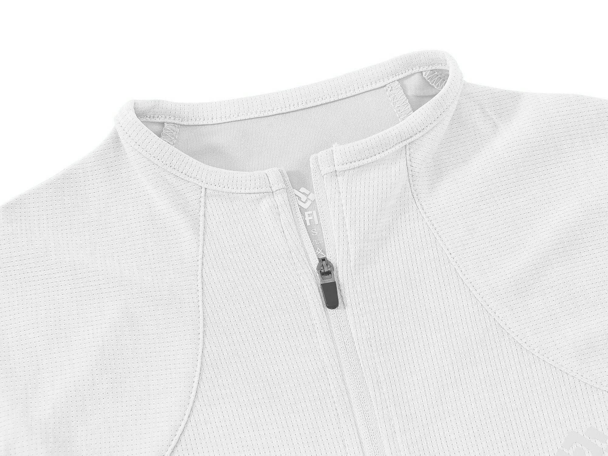 MoFiz Chaqueta Deportiva Mujer Sudadera Ligera de Manga Larga Transpirable con Cremallera Completa Cuello Redondo sin Capucha Running Fitness Yoga — view 7