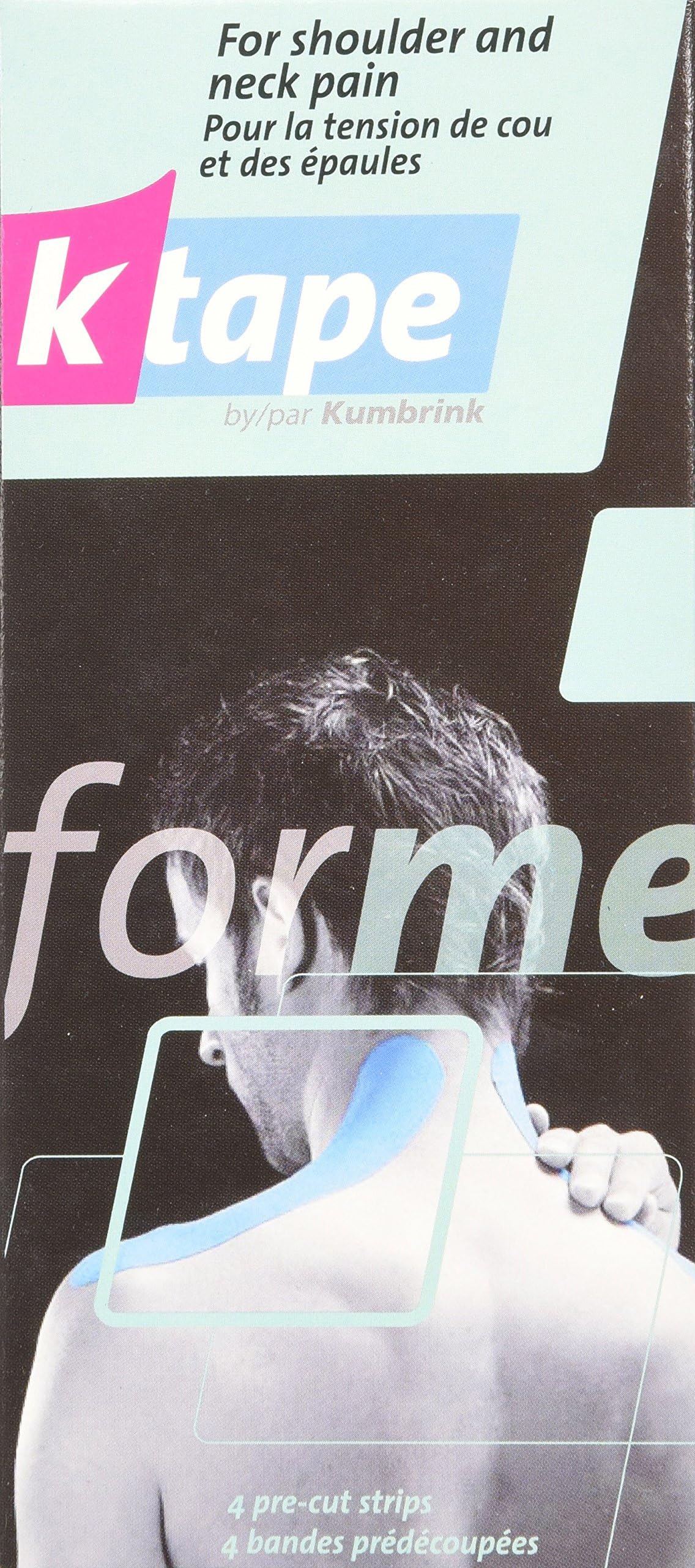 K Tape Precut Kinesiology Tape for Neck and Shoulder, 6 Count