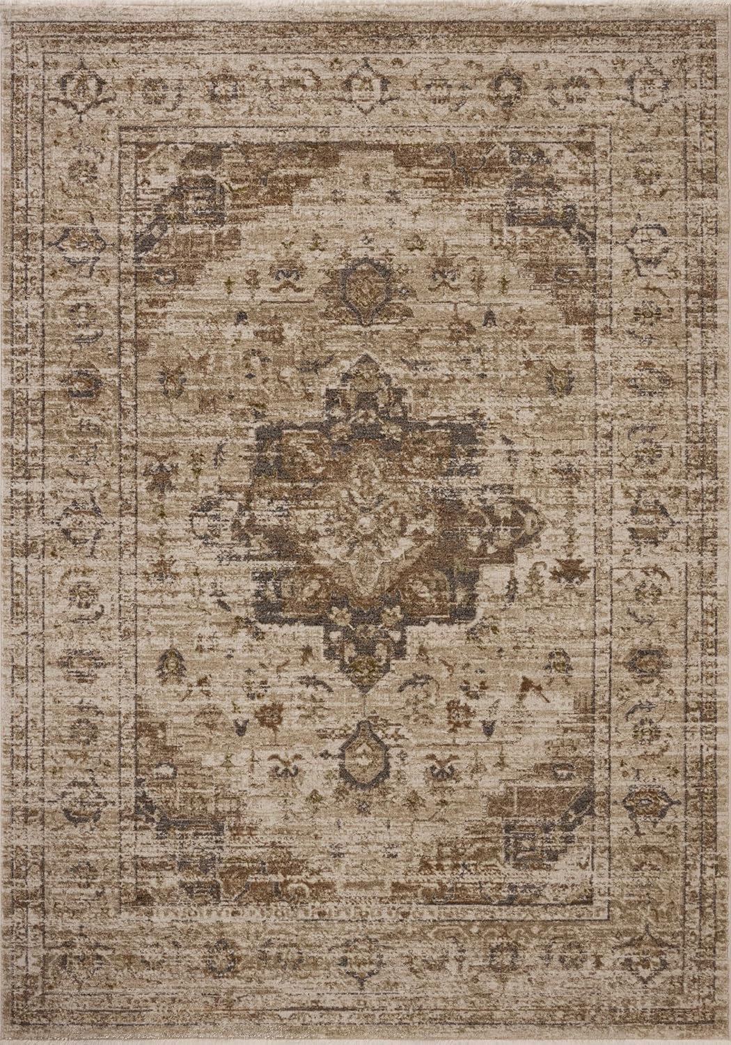 Loloi Haywood Collection HYD-03 Natural/Bark 7'-10" x 10' Area Rug