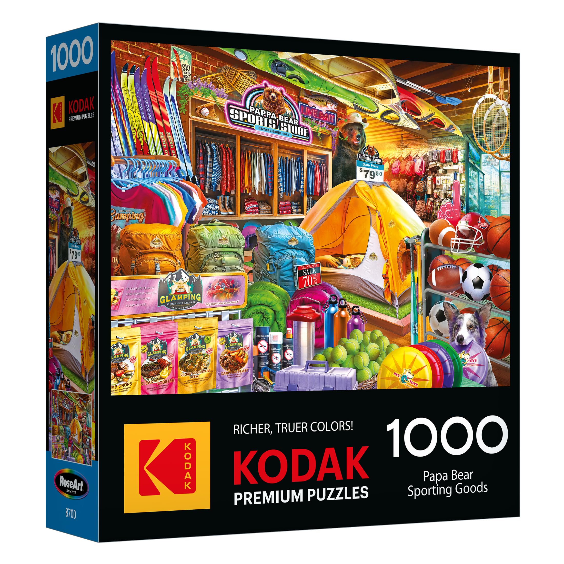 Kodak Premium Papa Bear Sporting Goods 1000 Piece Jigsaw Puzzle