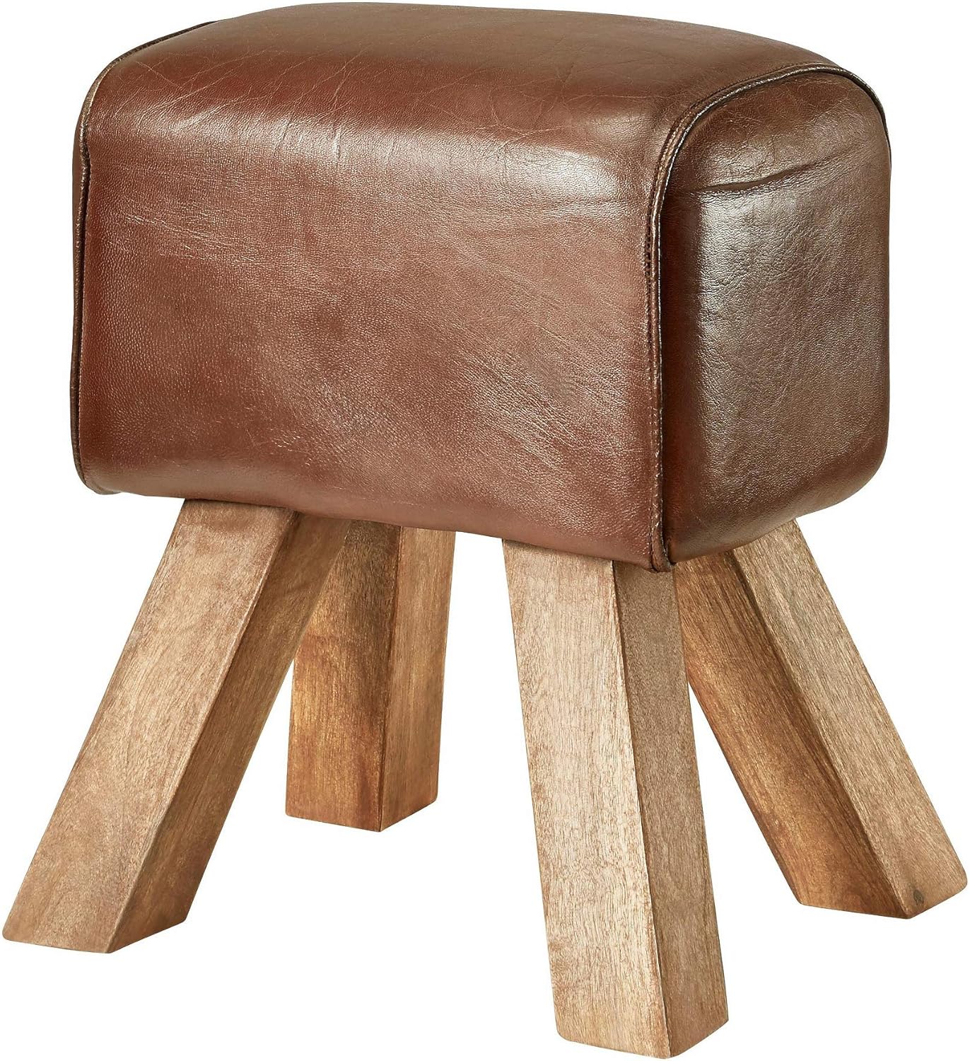 Homescapes Design Sitzwürfel Fusshocker Chevron Herringbone Schwarz Cr