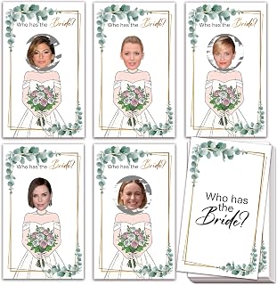 Watercolor Greenery Bridal Shower Scratch Off Games, Who Has The Bride Scratch Off Celebrity Cards Tickets for 41 Guests, Engagement Party Ideas Activities-B02