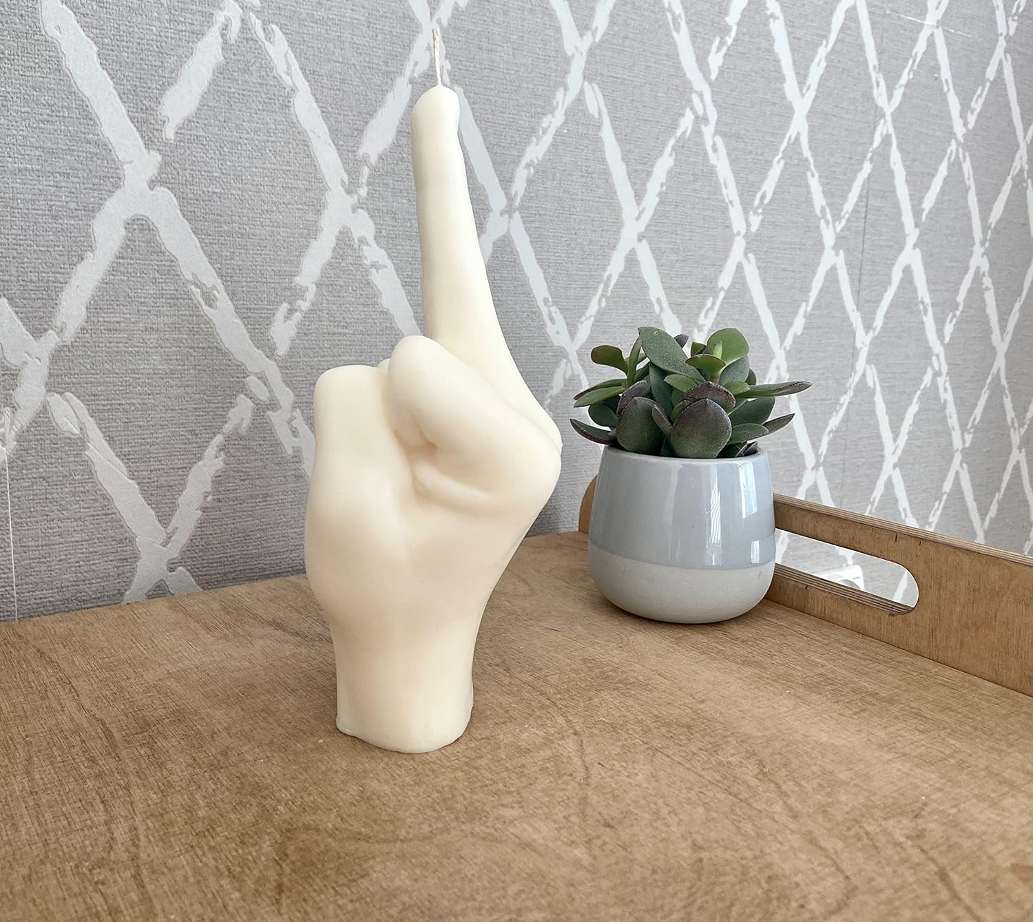 Big Fuck You Candle, Large Middle Finger Candle, Hand Gesture Candle, Homemade soy candle, Candle Gift, Funny candle, Scented candle (Purple, COFFEE-CHOCOLATE)