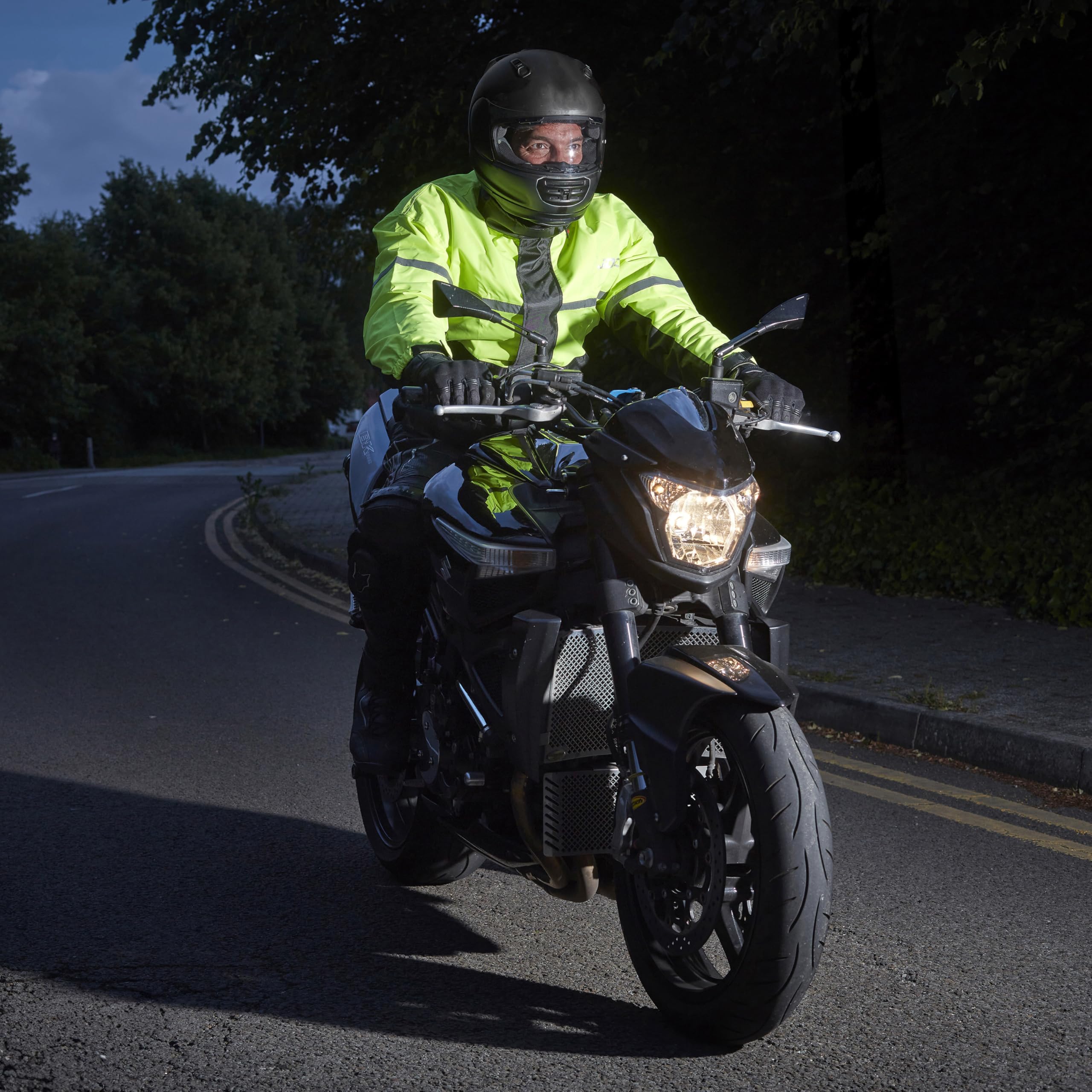 JDC Surveste De Pluie Etanche A Haute Visibilité Pour Moto - Shield