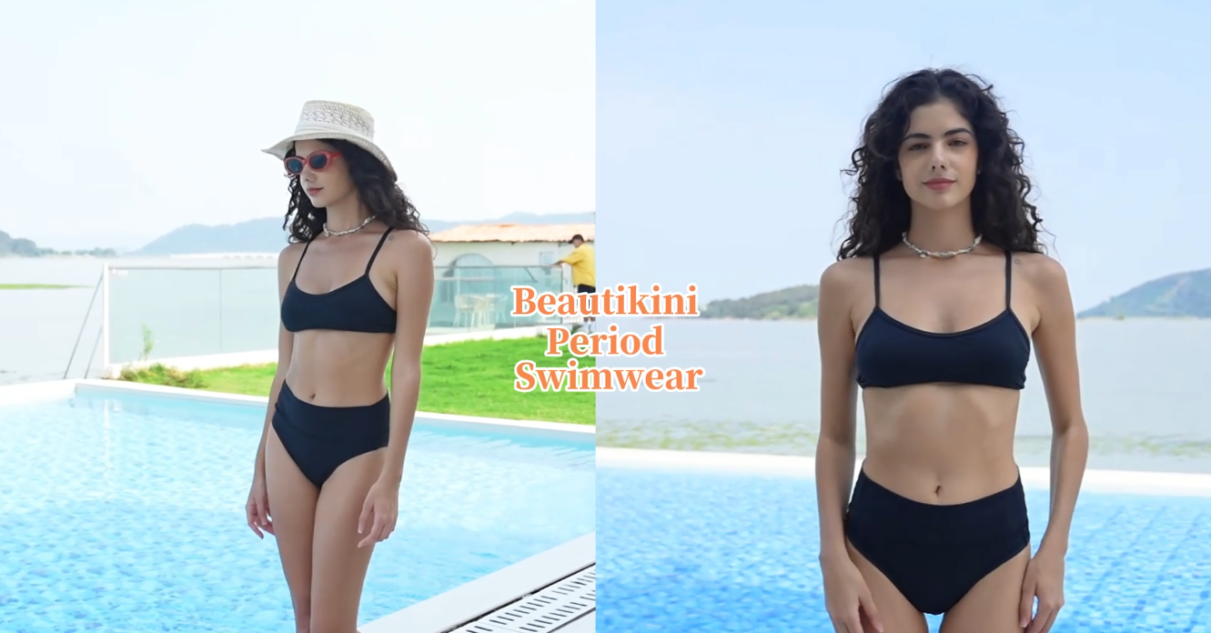 Bañador Menstrual Para Mujer Y Adolescentes - Bikini Absorbente, Impermeable Y Cómodo Para Nadar En La Regla