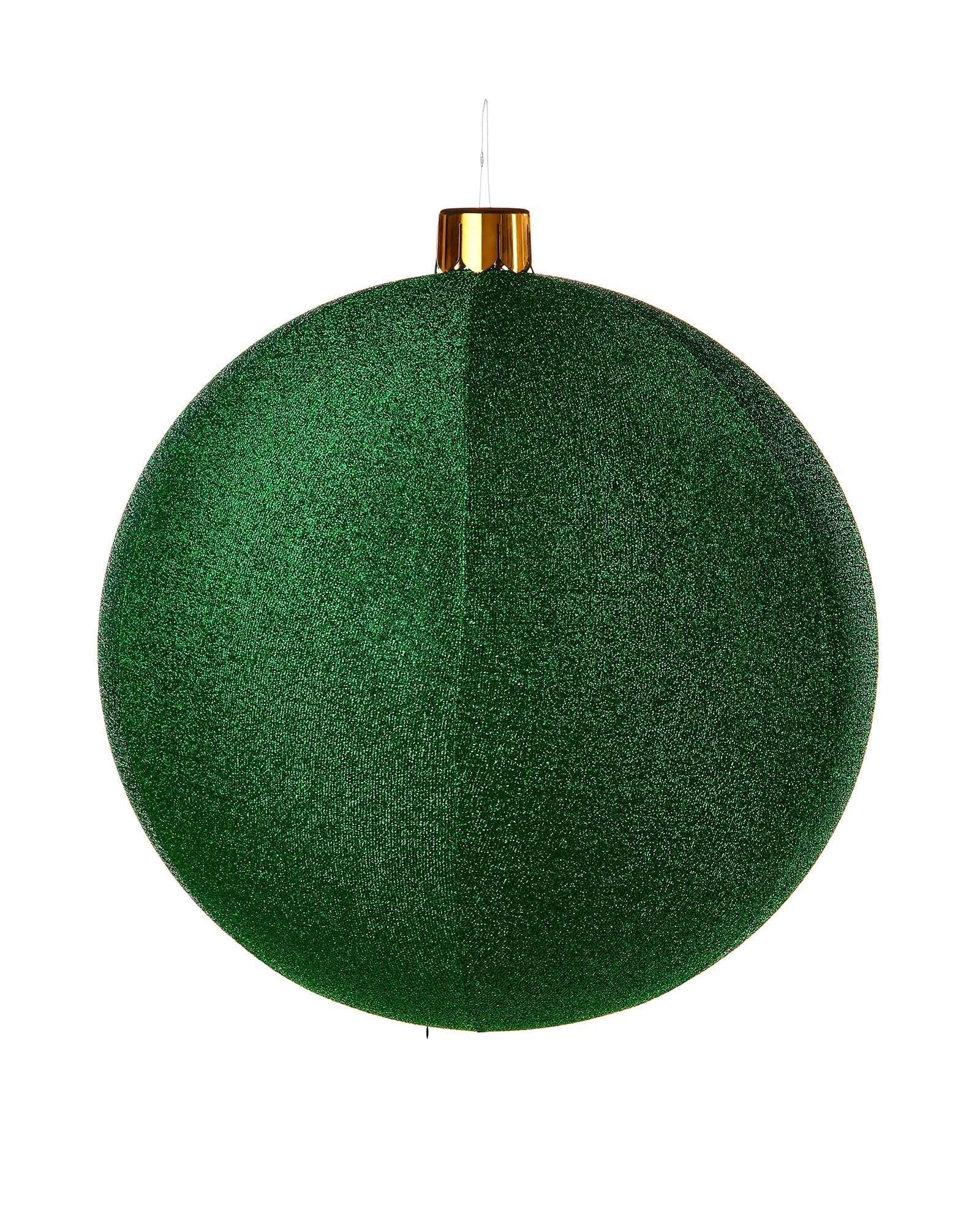 WeRChristmas Inflatable Tinsel Christmas BaubleGreen76 Cm from B&Q
