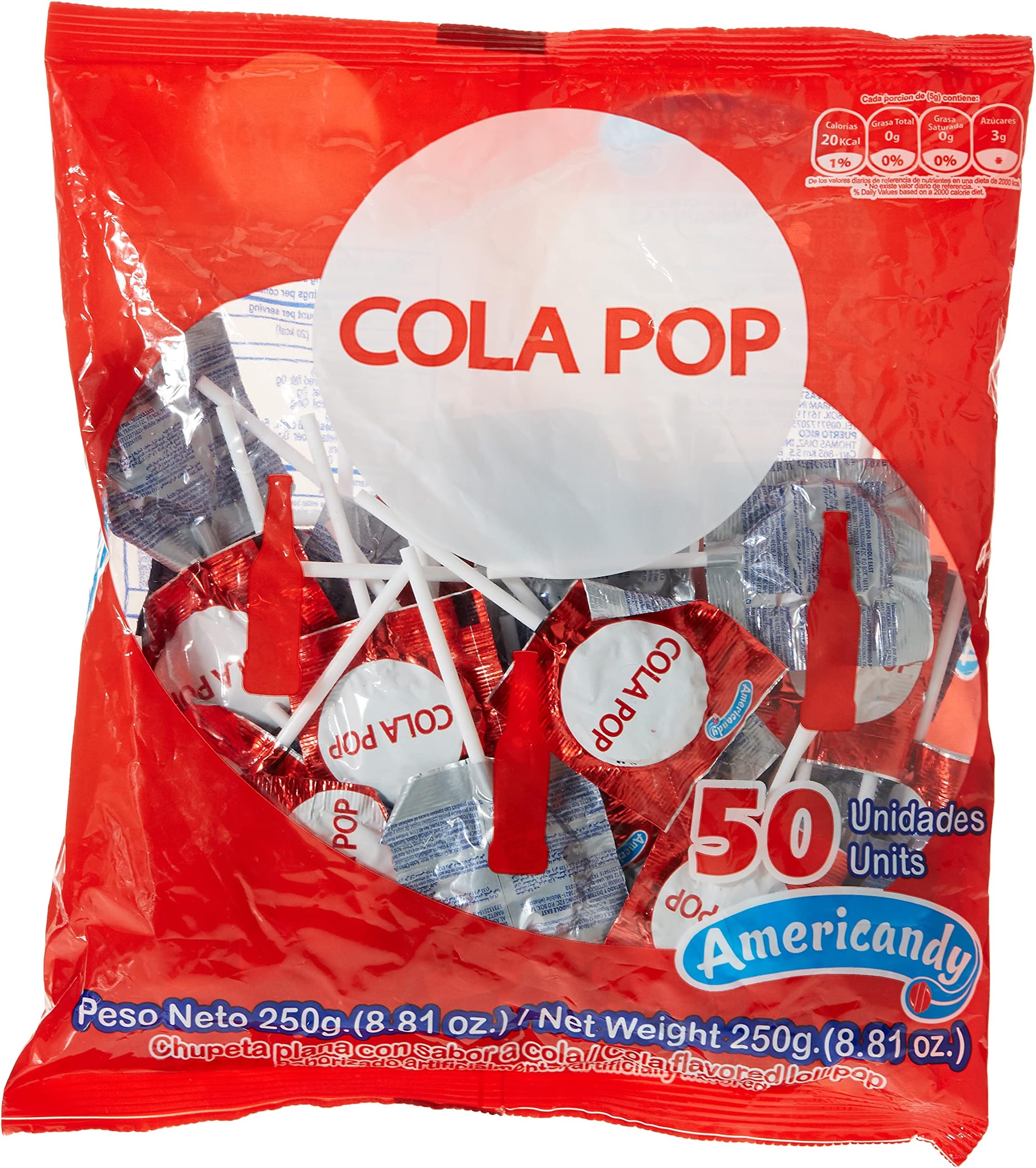 Cola Pop Candy, 250 gm