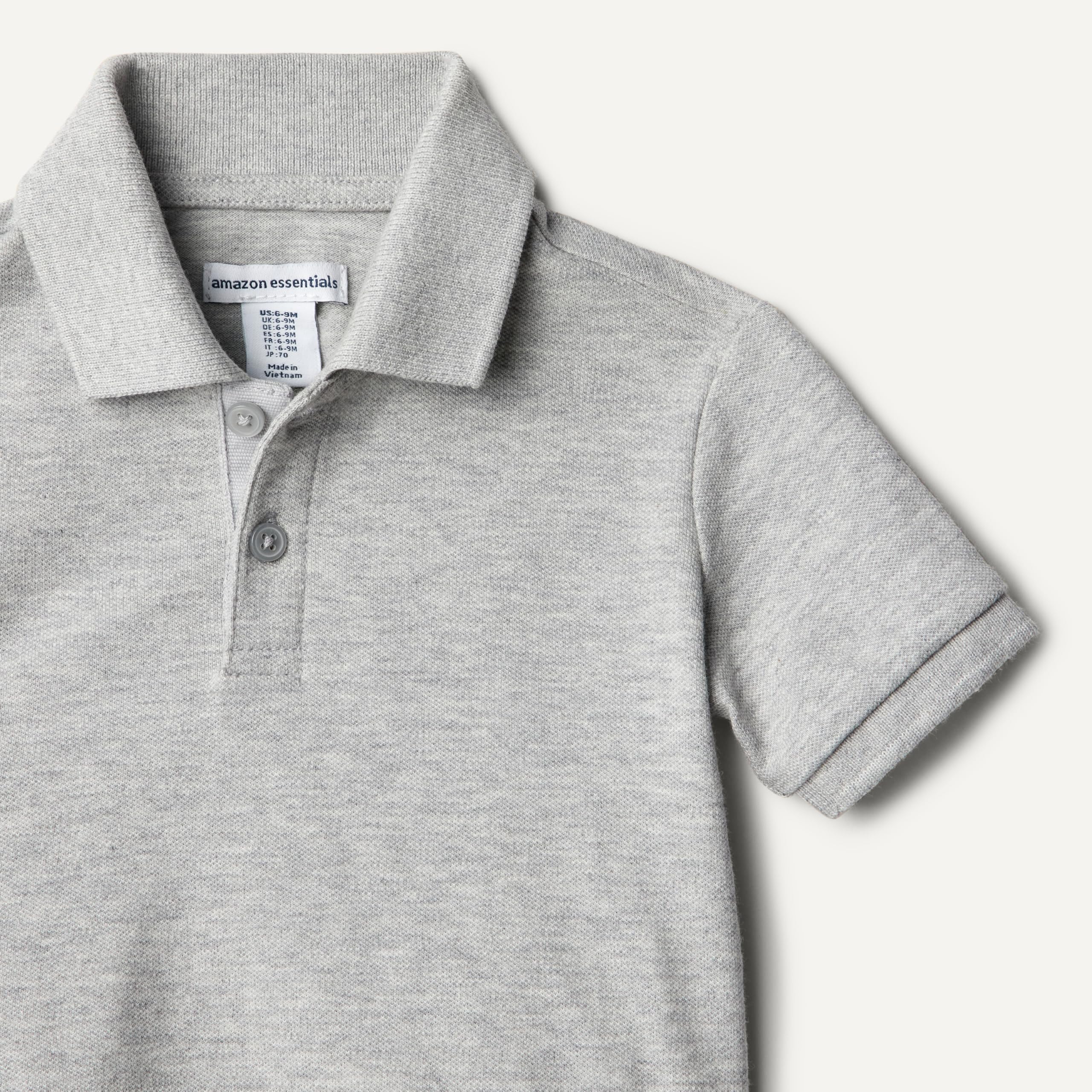 Amazon Essentials Garçon Polo en Coton Piqué avec Élasthanne