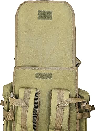 Vista 27 de Silfrae Mochila táctica para rifles, bolsa de rifle largo Molle, mochila militar para senderismo, caza, camping Carbón (dark charcoal)
