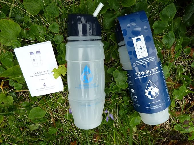 drinksafesystems NEW 2019 Travel Tap 'Flip Spout ' 800ml pure water filter bottle 1600 litres