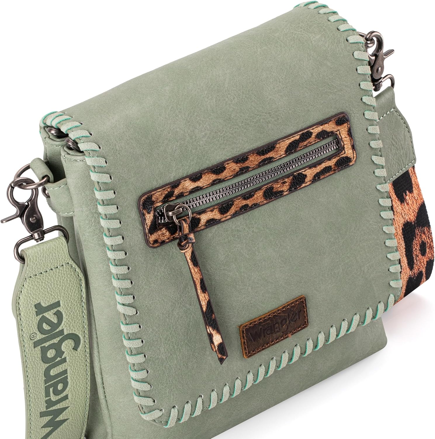 Wrangler Crossbody Bags for Women Vintage Hand Woven Shoulder Purse - Image 4