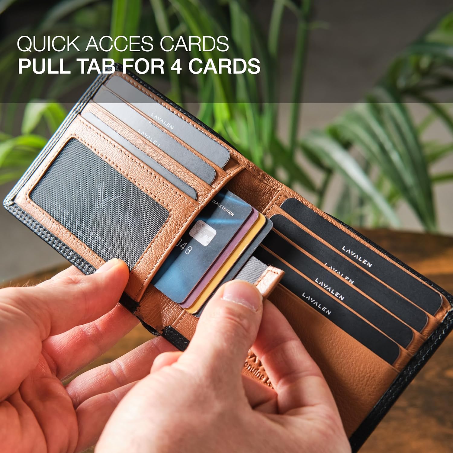 Slim Leather Wallet for Men - Mens Wallet Bifold - Holds Bills, Credit Cards - Carteras para Hombres Piel - Billeteras de Hombres Cuero Original - Front Pocket - Full Grain RFID Blocking - Image 6