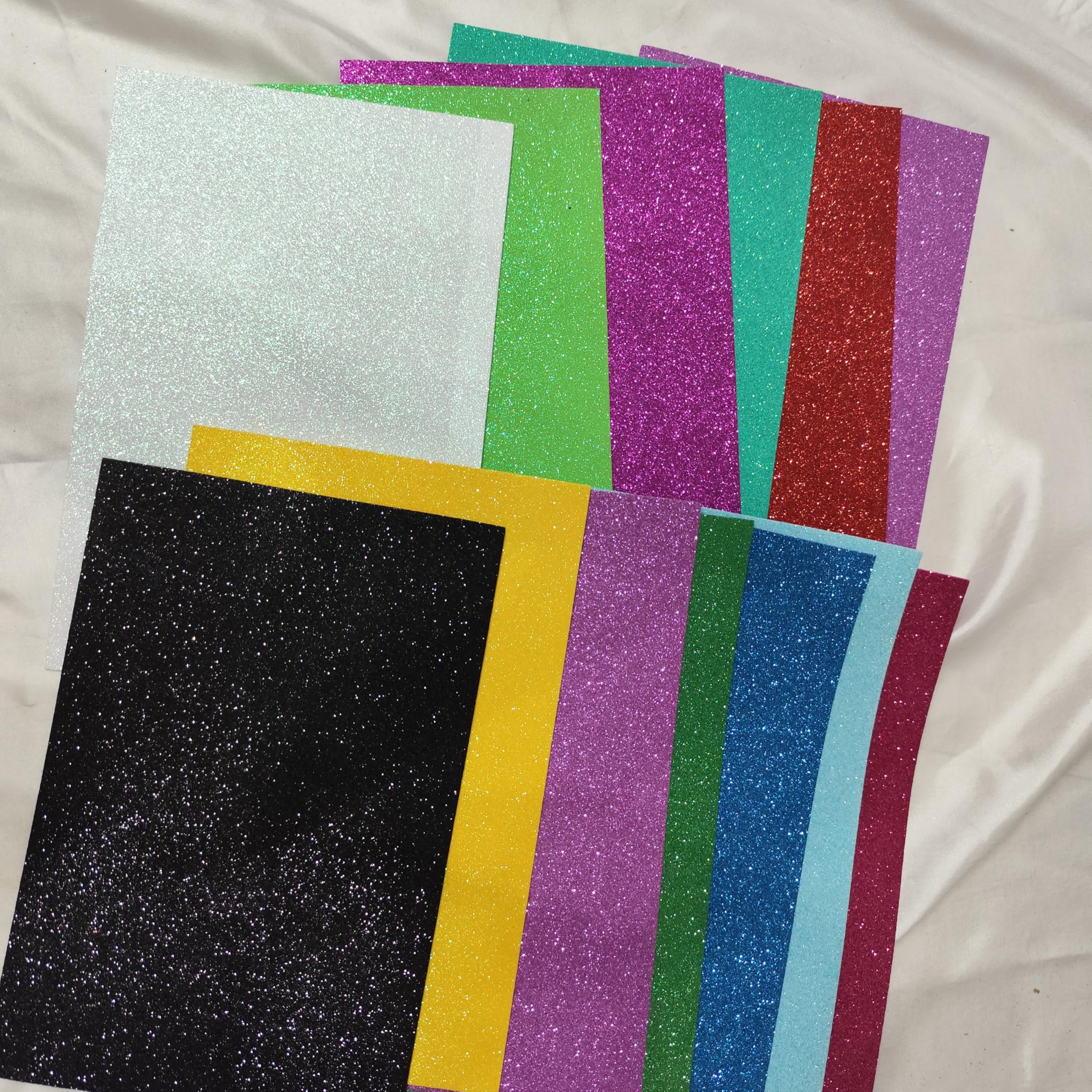 Glitter Foam Sheets, 10 Sheets, 10 Colors, no Color Fade-image-37
