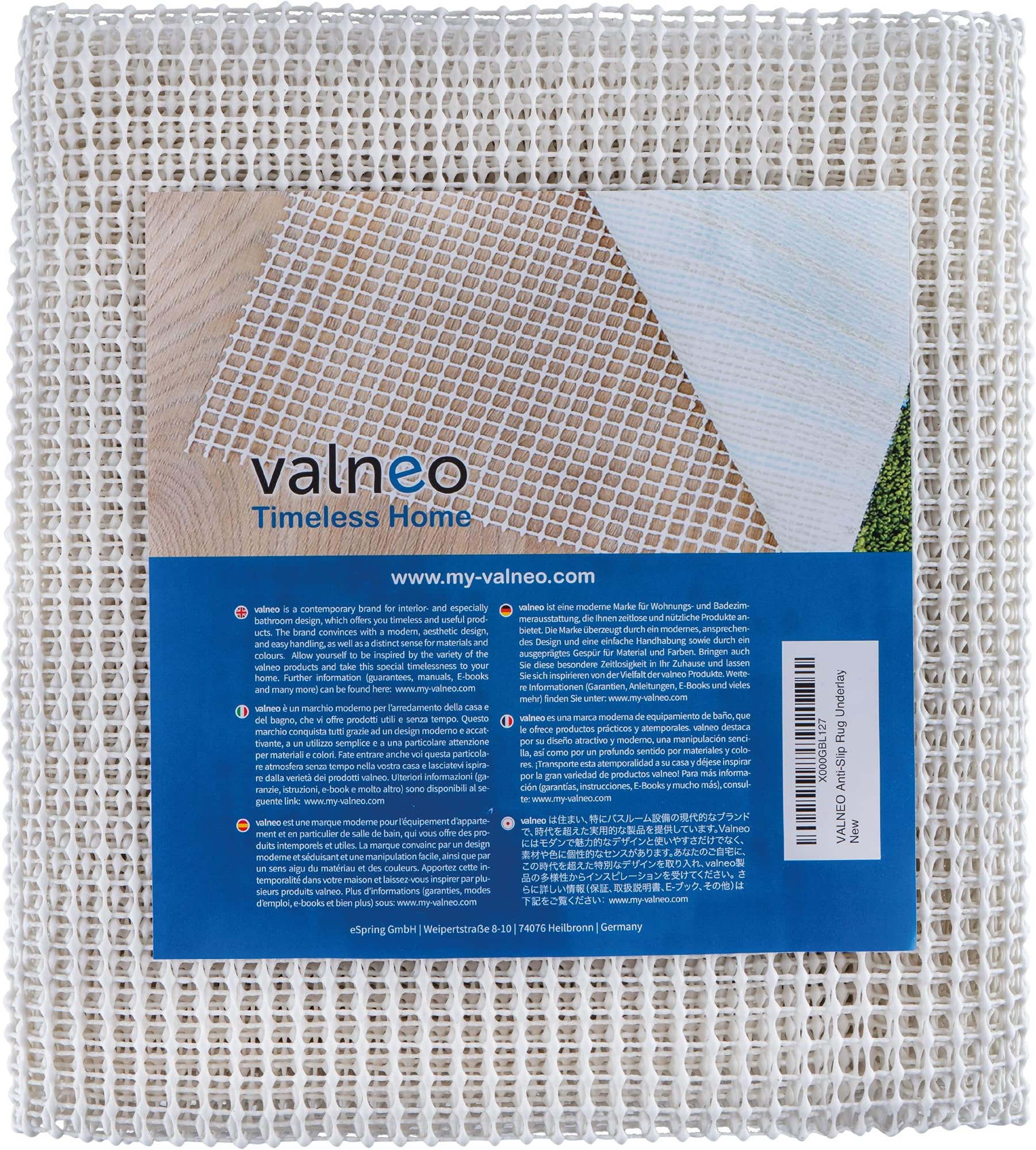 Anti Slip Rug Underlay 200 x 80 cm, Adjustable in Size |Slip Free PVC Foam Gripper for use on Hard Floors Keeping Rugs and mats in Place