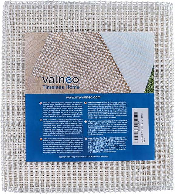 VALNEO Anti Slip Rug Underlay 200 x 80 cm, adjustable in size |slip free PVC foam gripper for use on hard floors keeping rugs and mats in place