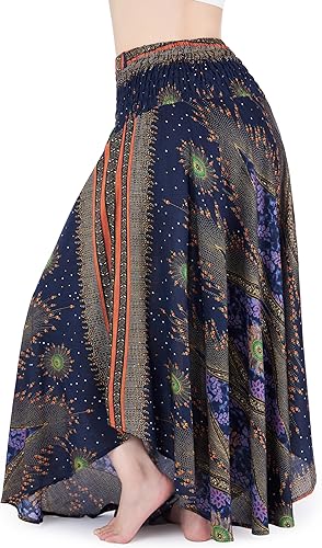 Miniatura 3 de Lannaclothesdesign - Falda larga para mujer de 37 pulgadas de largo, estilo bohemio, gitano, hippie