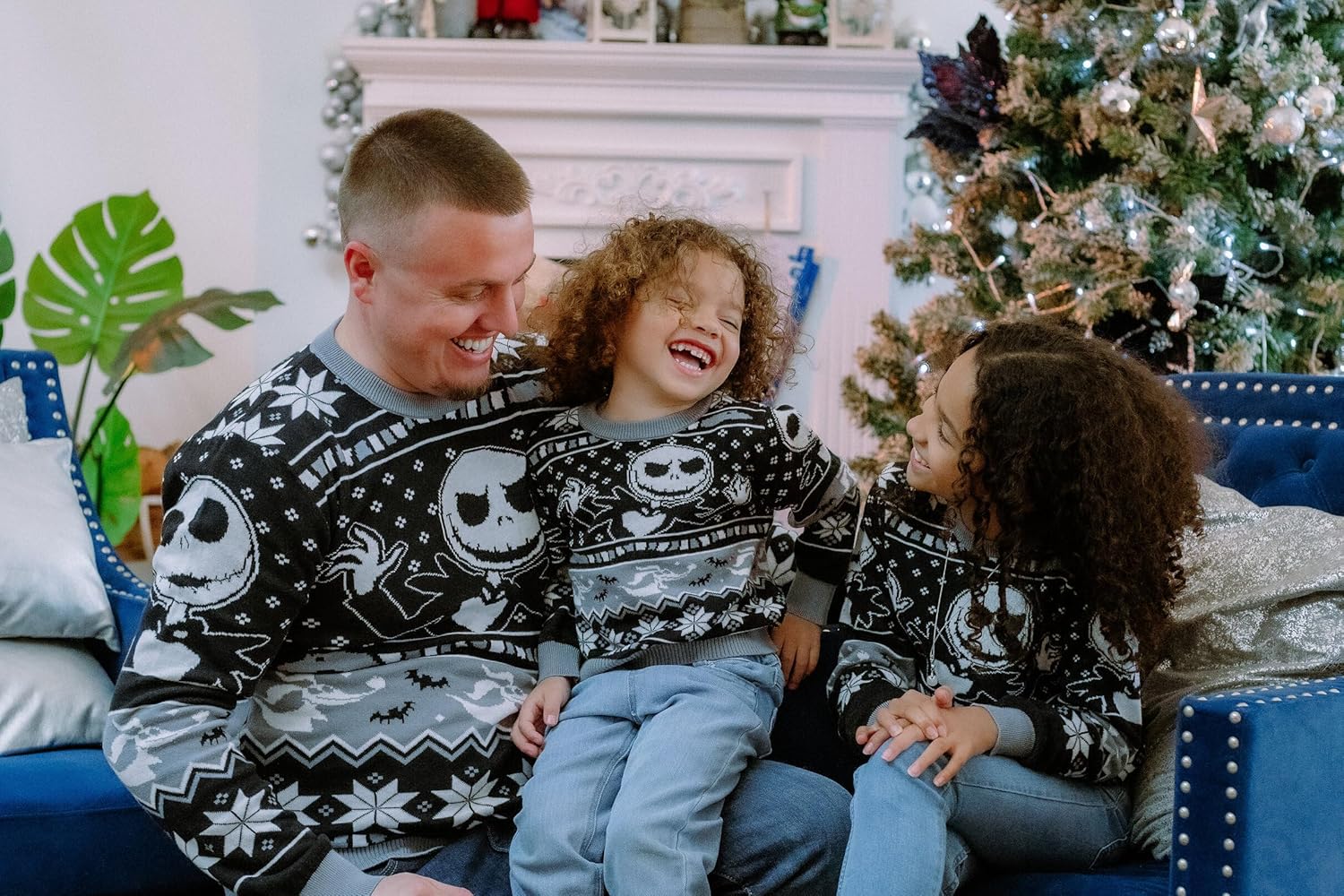 Disney Nightmare Before Christmas Matching Family Sweater Toddler to Adult Sizes (2T - 2XL)