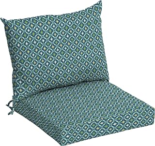 Arden Outdoor Dining Chair Cushion, 21 x 21, Rain-Proof, Fade Resistant 21 x 21, Alana Tile