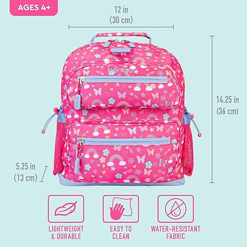 Miniatura 4 de Mochila Bentgo para Niños - Mochila Duradera y Ligera de 14", multicolorfantasía (Rainbows)