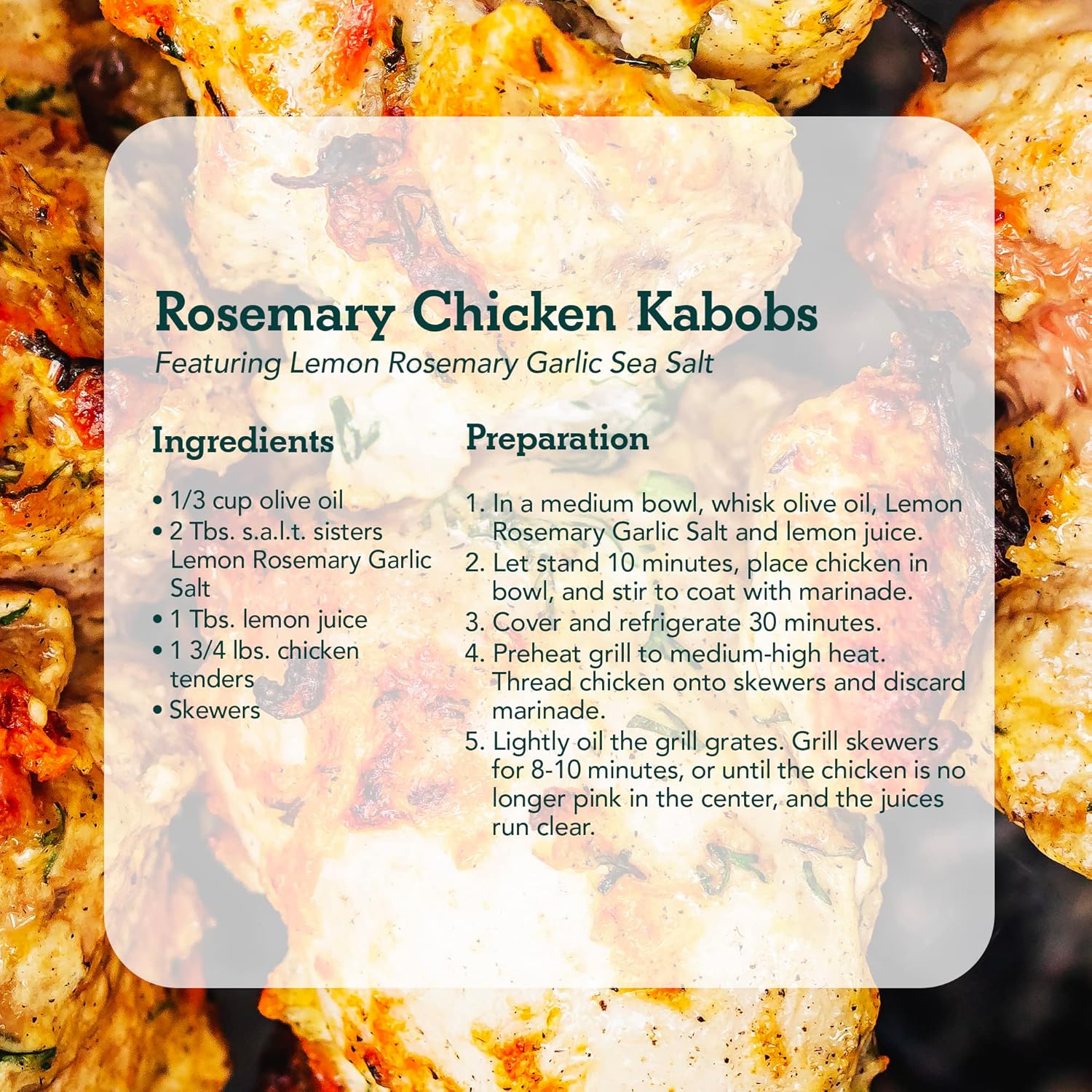 s.a.l.t. sisters Lemon Rosemary Garlic Salt | All-Natural, Gluten Free, MSG Free, Non-GMO | Easily Dissolvable Meditterranean Blend Coarse Sea Salt | Versatile Salt for Meat, Fish, Vegetables | 1lb