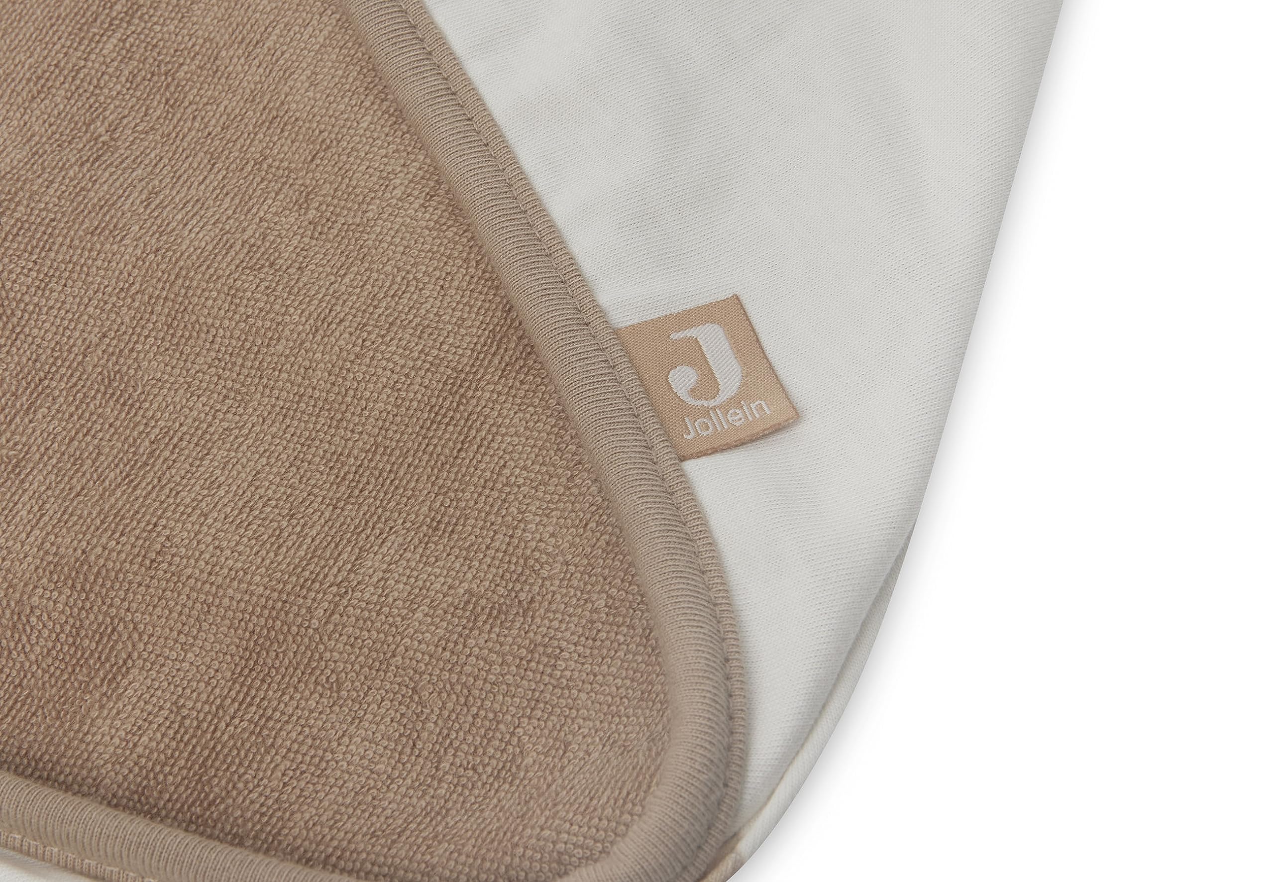 Jollein 534-836-66095 Serviette à Capuche Motif Ours en Peluche Eponge Blanc 75 x 75 cm