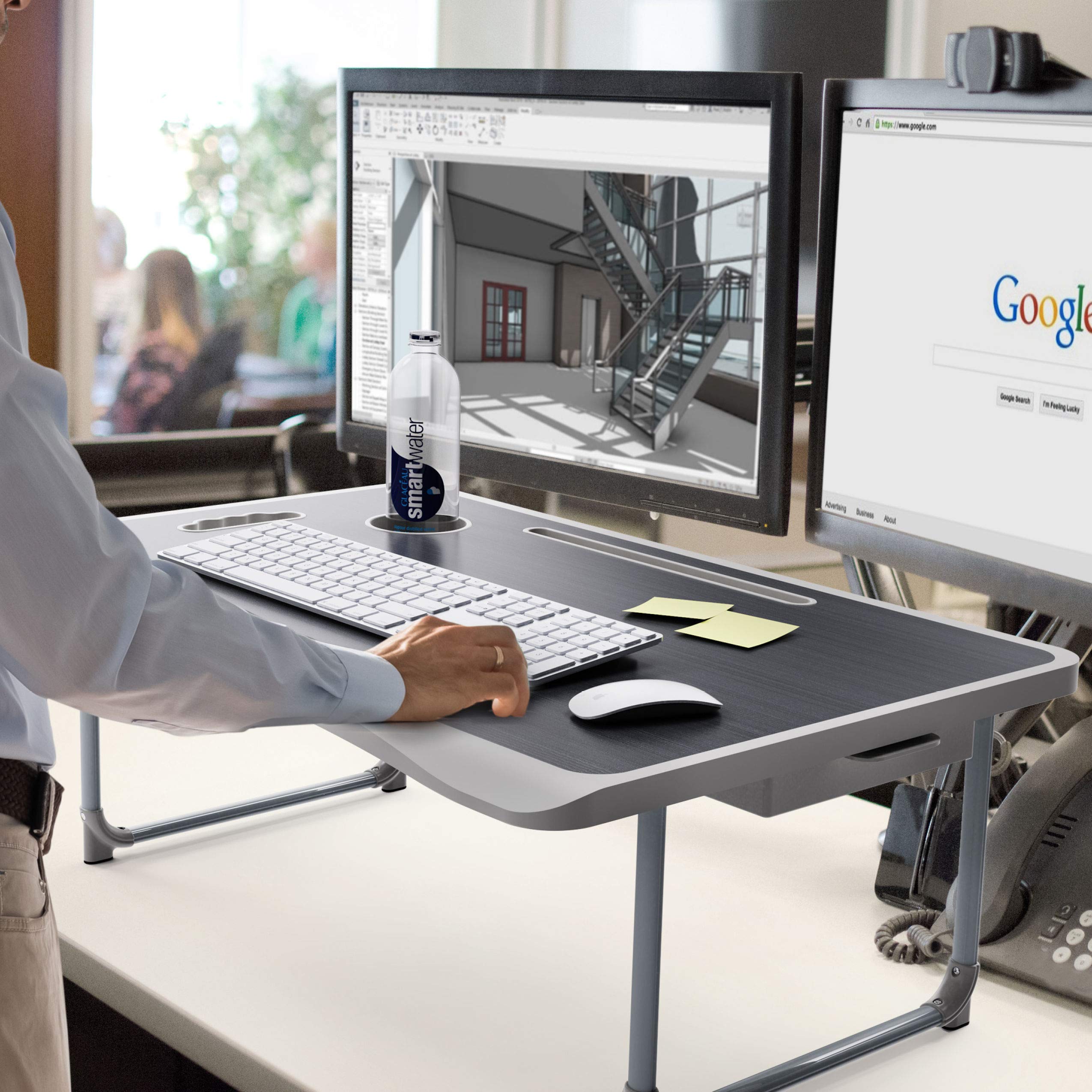 Foldable Laptop Table for Bed, Bed Desk for Laptop and Writing, Laptop Bed Tray Table for Eating