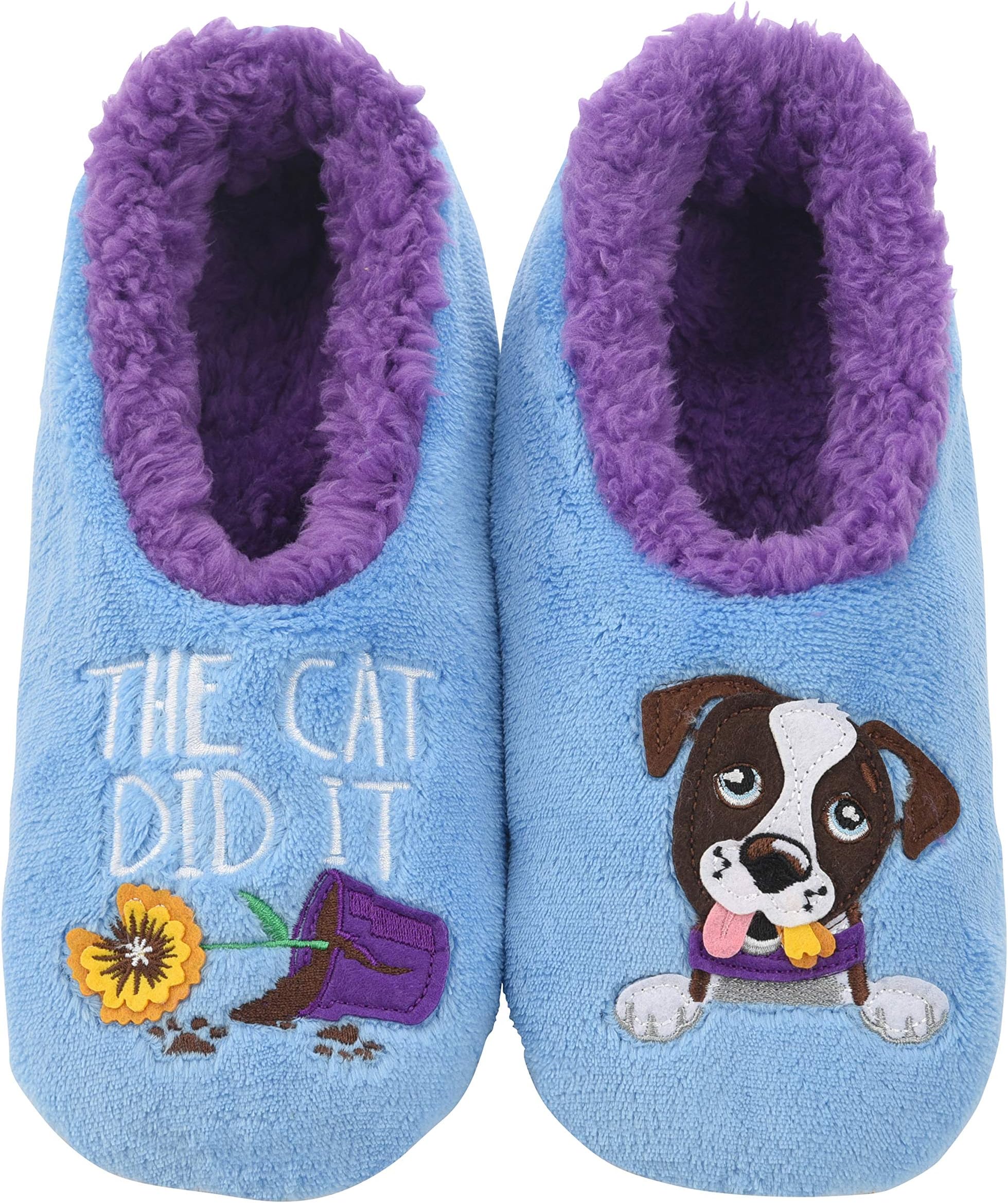 Snoozies Pairable Dog Slipper Socks for Women