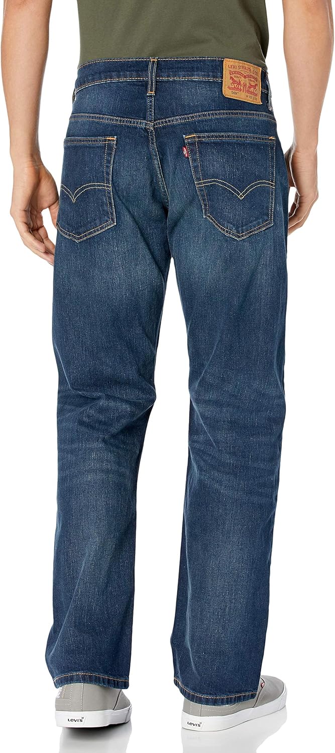 Vista 2 de Levis Jeans 569 - Pantalones sueltos y rectos para hombre elásticos