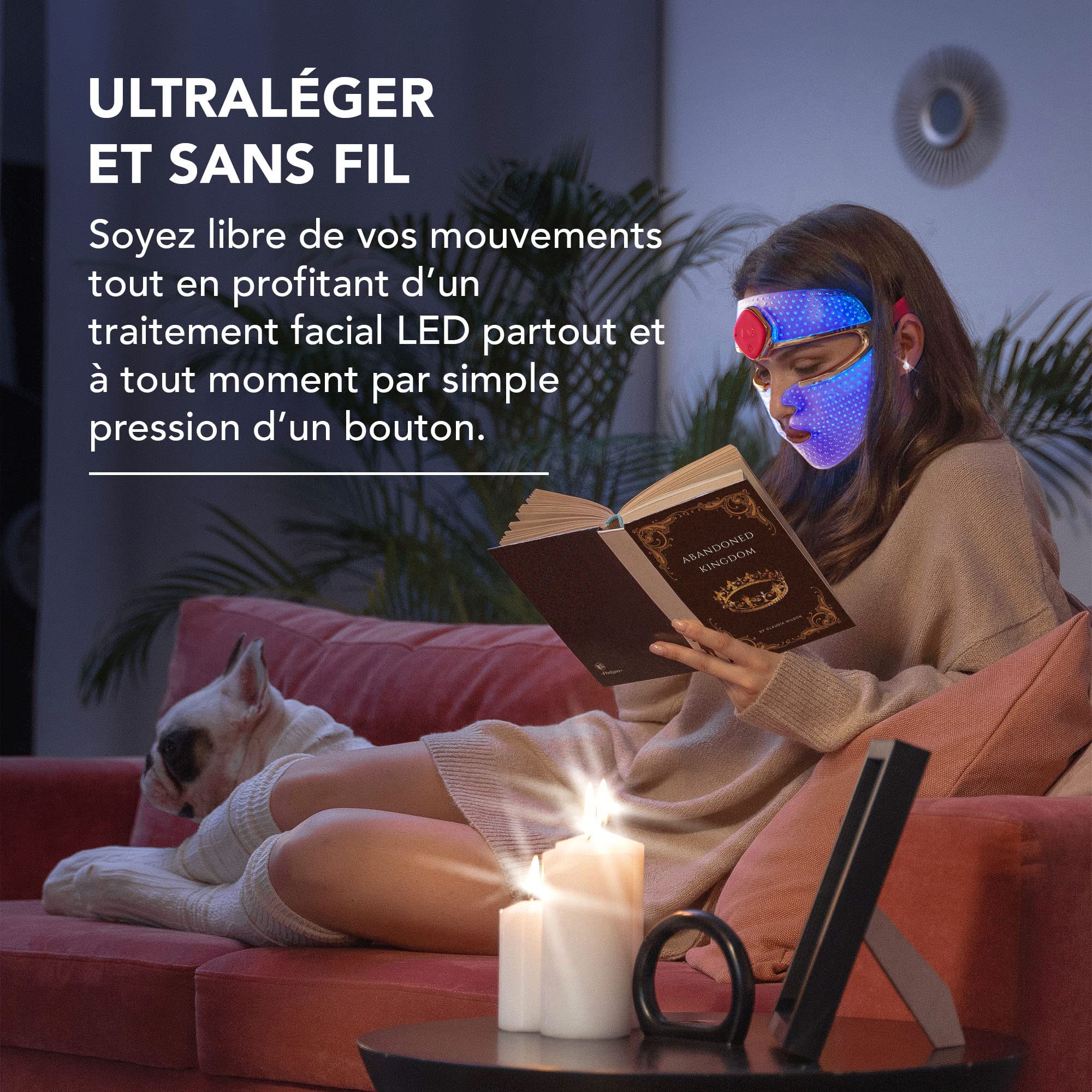 FAQ 201 Masque luminothérapie visage LED RVB | Anti-âge et rides | Soin visage localisé | Traitement de l'acné | Masques de beauté LED sans fil | 600 Points lumineux | Appareil de soin visage portable