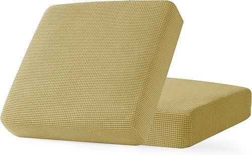 Vista 114 de CHUN YI - Funda elástica de cojín para sofá biplaza, funda de asiento de sofá con tela jacquard de elastano (mediana, color verde azulado) Verde