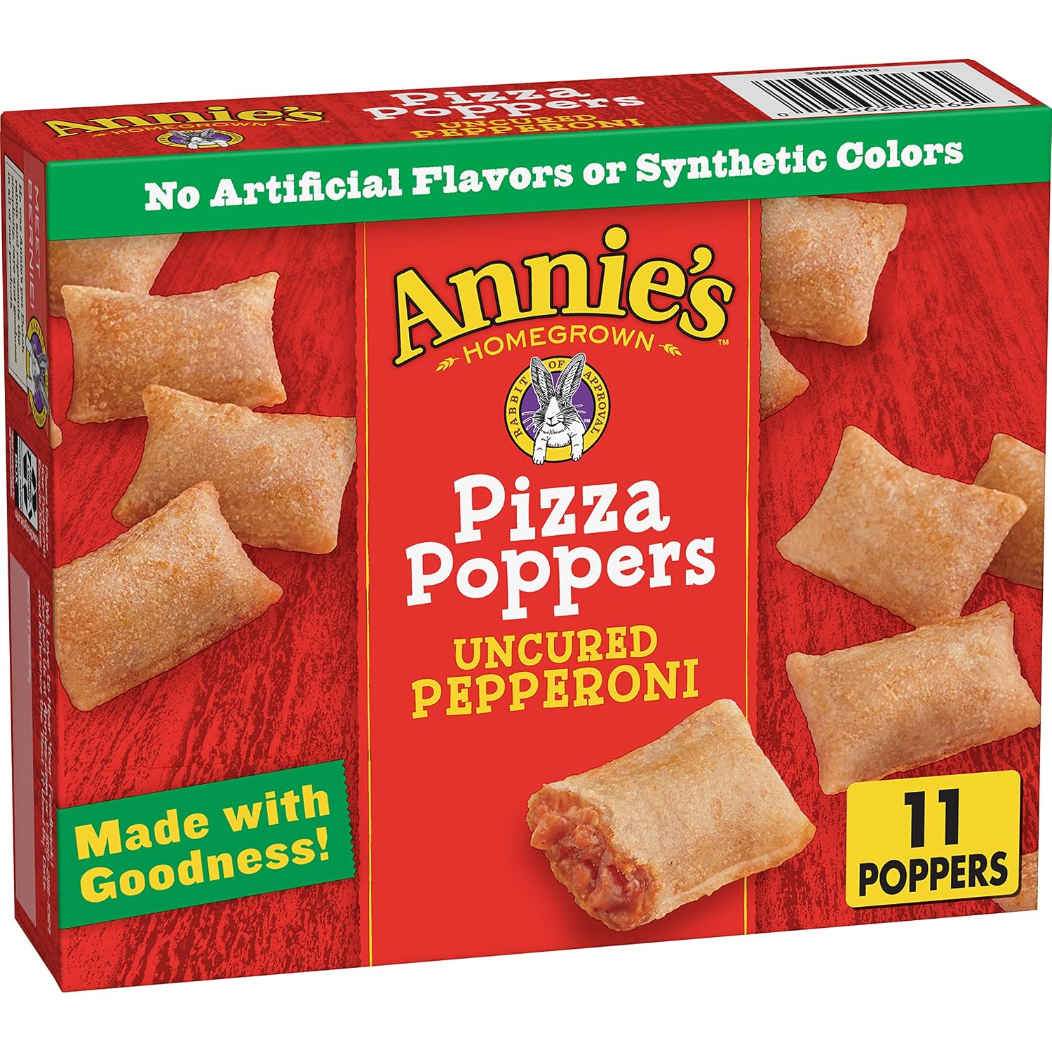 Annie's Frozen Pizza Poppers, Uncured Pepperoni Snacks, Snacks, 5 oz, 11 ct