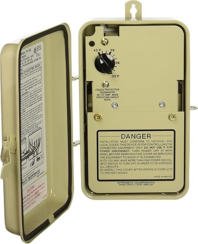 Intermatic PF1103 1.53HP Termostato de protección contra congelamiento solamente, color