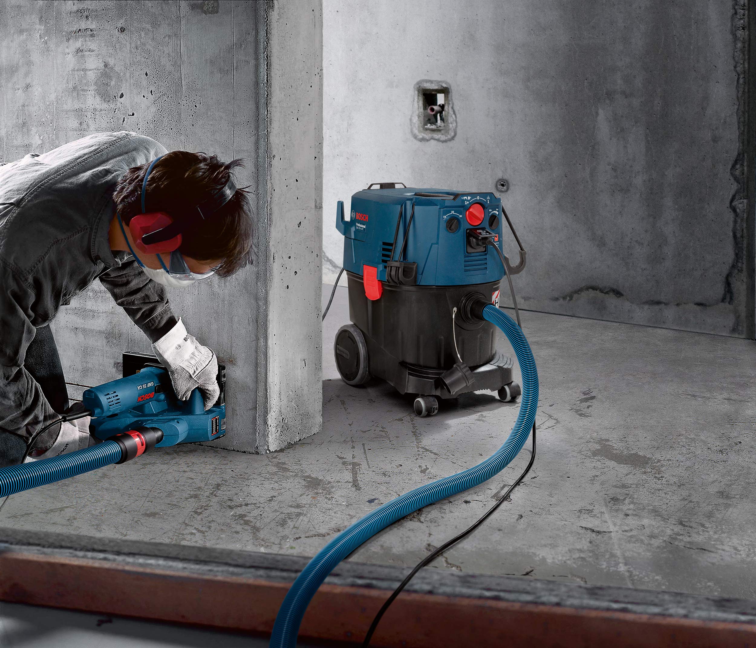 Bosch Professional Płaski filtr fałdowany klasy H (HEPA, PTFE, osprzęt do odkurzacza GAS 35 H AFC)