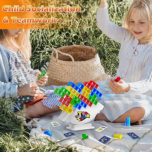 Miniatura 3 de AZHU Tetra Tower - Bloque apilable de equilibrio, juegos de mesa para niños y adultos, juegos de fiesta, el juego de bloques de construcción de