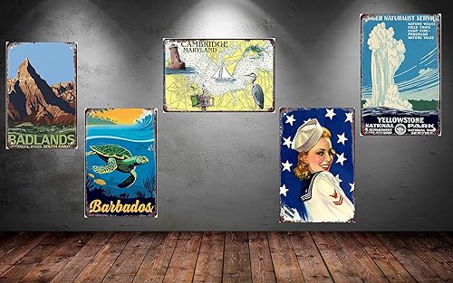 Miniatura 4 de Polite Cat Meme - Póster vintage de viaje póster retro letrero de metal de hojalata elegante pintura de hierro bar cueva cafetería familia garaje