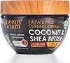 Coconut & Shea Butter - Sulfate Free CURLING CREAM 260 ml / 8.8 oz - (Made with Vitamin B Complex) (For Natural, Curls, Waves) - Defines, Softens, Moisturizes.