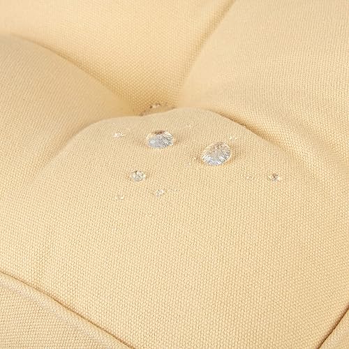 Miniatura 5 de Klear Vu Raffia - Juego de 2 cojines resistentes al agua para sillas de patio y respaldo, 16 x 16 pulgadas, 2 unidades, color natural