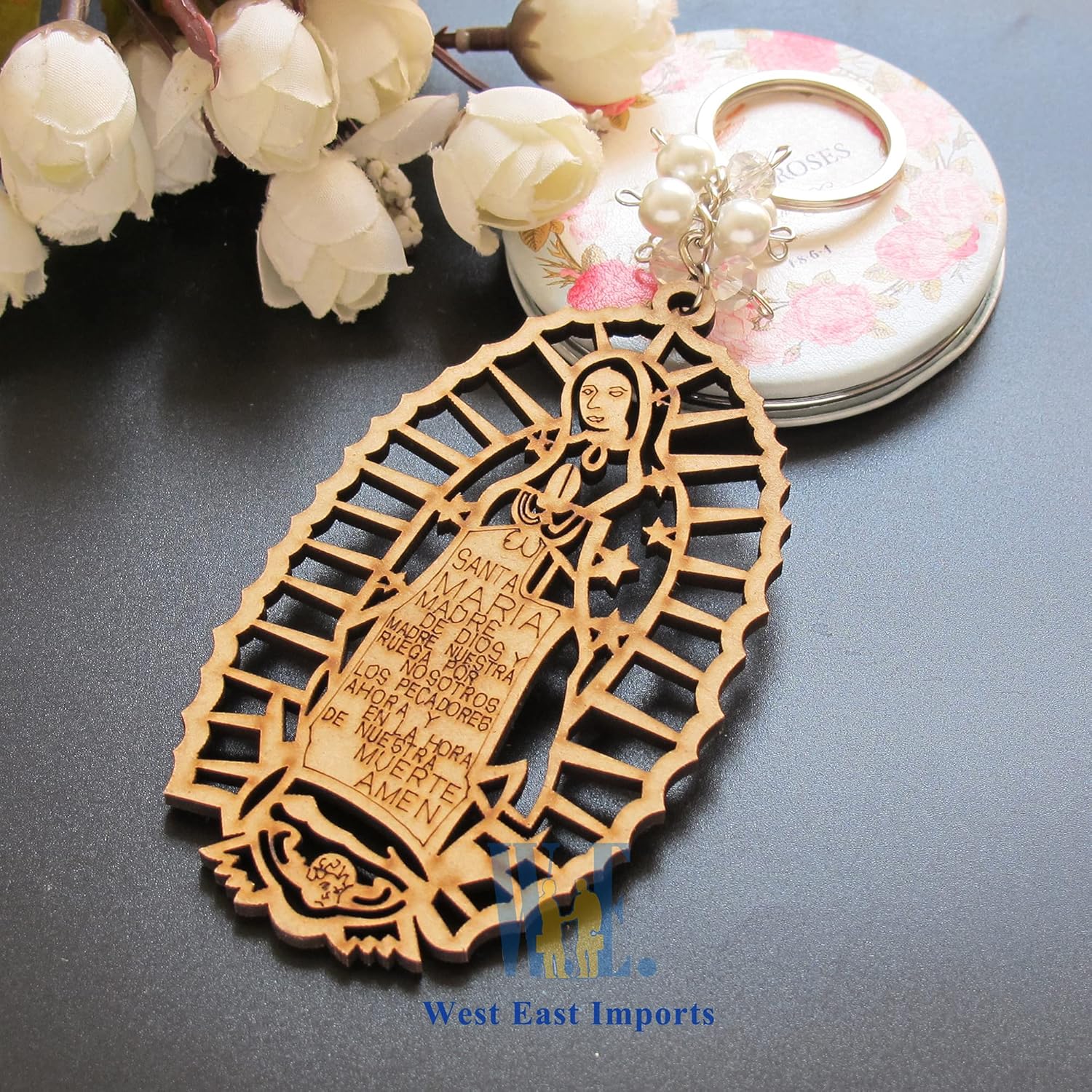 Miniatura 7 de 12 llaveros de Nuestra Señora de Guadalupe con bolsita de regalo