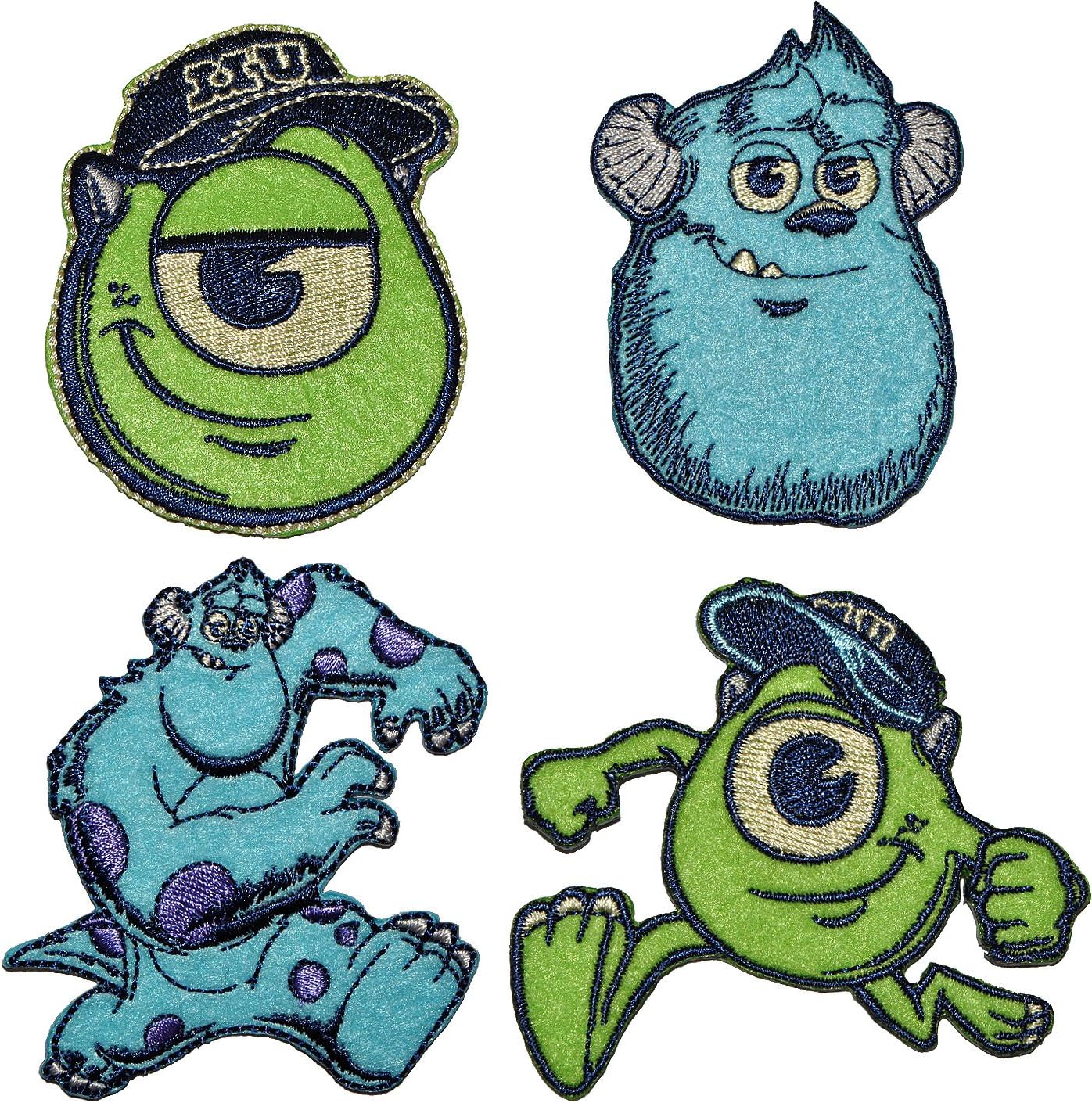 Disney Monster AG 6 cm * 7,6 cm Bügelbild Aufnäher